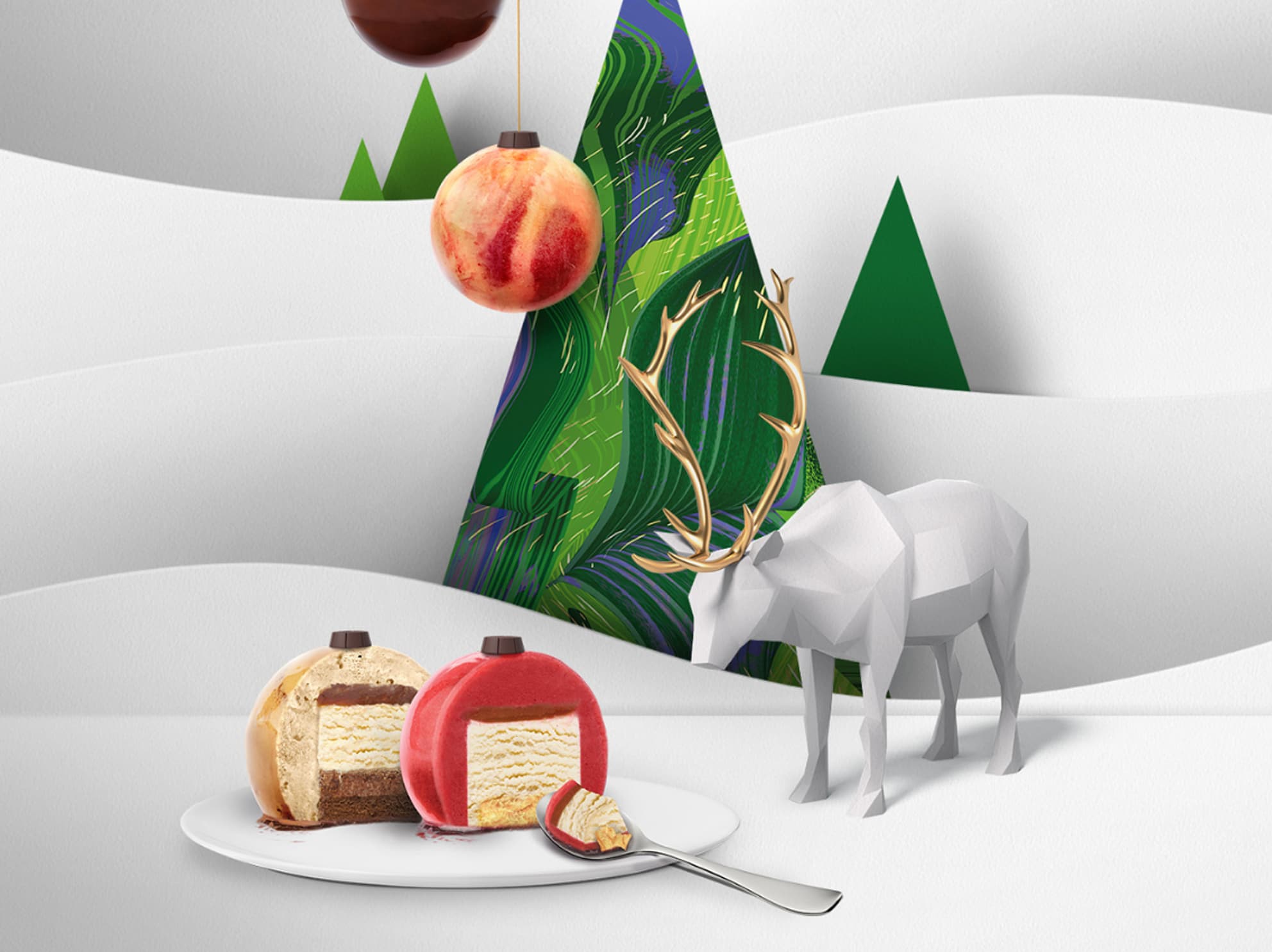 Haagen-Dazs festive charms with deer